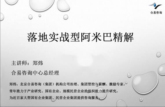 落地实战型阿米巴精解（5）
